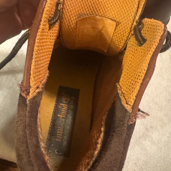 Timberland Women’s Boots Rita Chuka 6M Brown Leather Waterproof Low Ankle - Picture 7 of 10